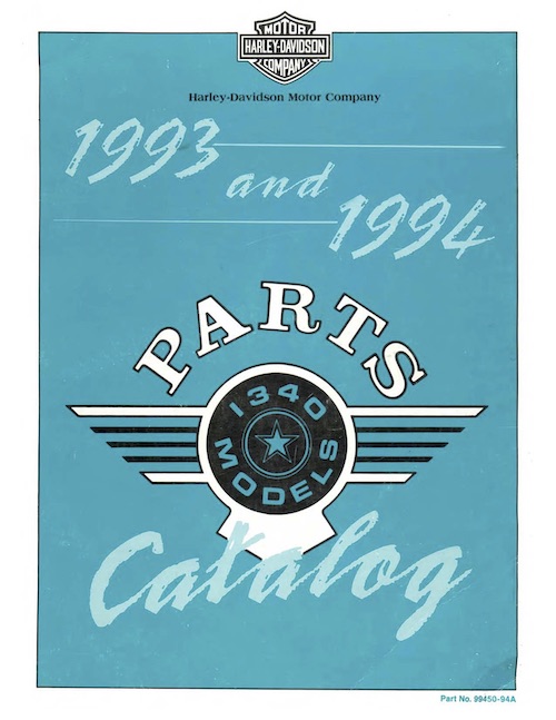 1993-94 All Model Parts Catalog Parts