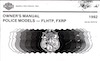1992 FLHTP - FXRP Police Models Owners Manual