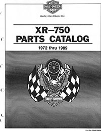 1972-89 XR750 Parts Catalog