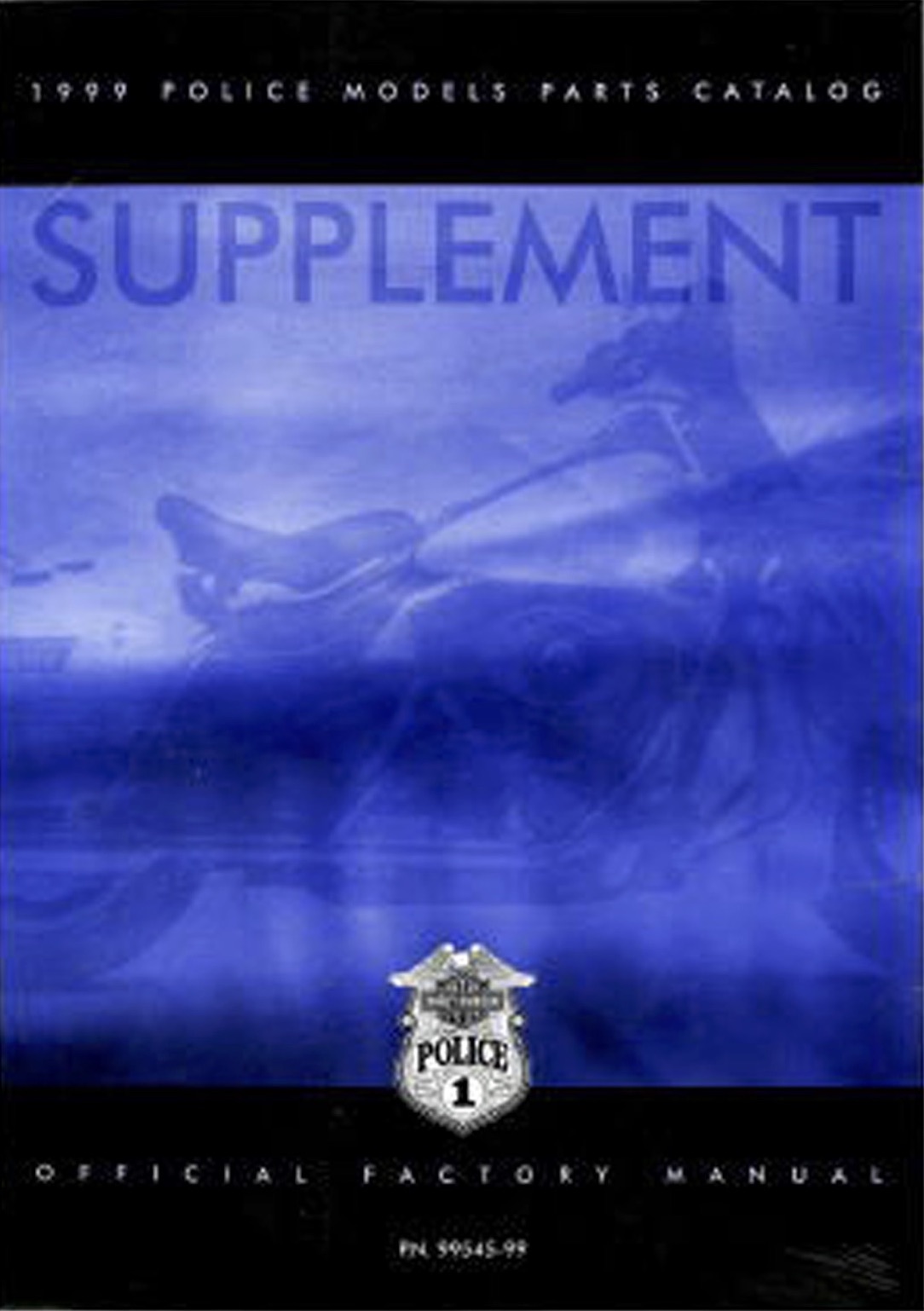 1999 FLT Police Parts Catalog Supplement